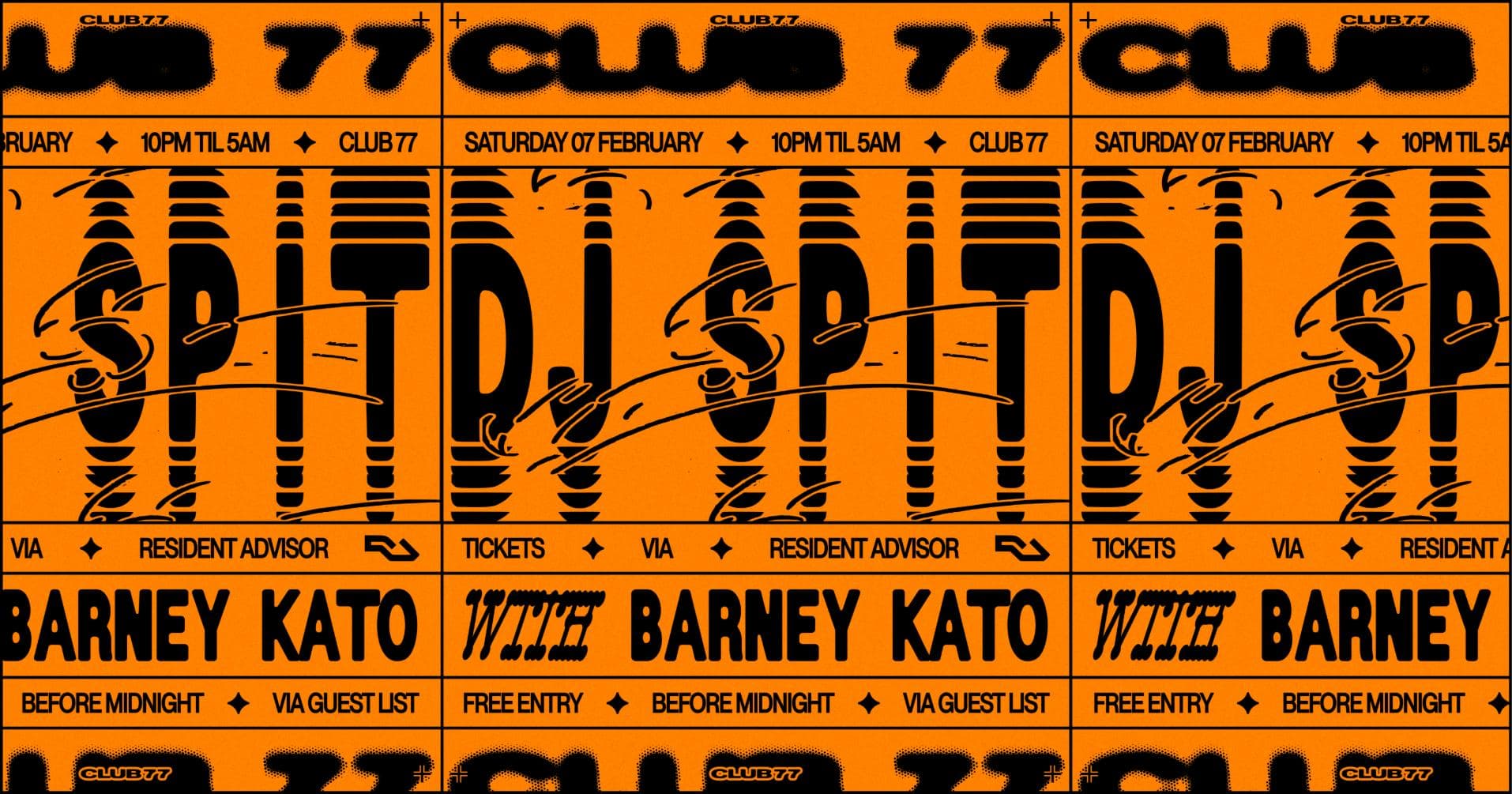 Club 77: DJ SPIT, Barney Kato