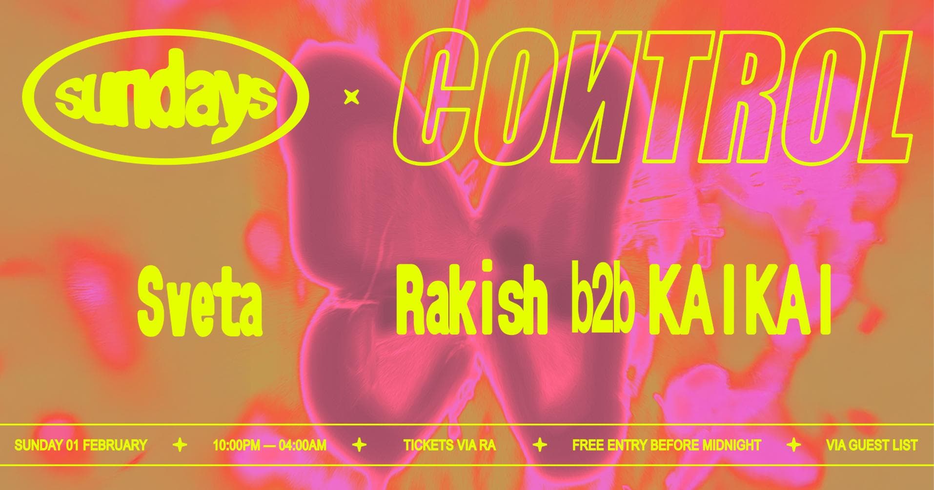 Sundays at 77 x Control: Sveta, Rakish b2b KAIKAI